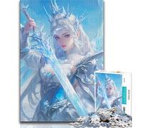 Puzzles d'anges animés pour Adolescents, 1 000 pièces, Jeu Familial Anti-Stress, défi Difficile, Cadeaux du Père Noël Secret (38x26cm)