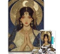 Puzzles d'anges animés pour Adultes et Adolescents, Jouets éducatifs et décompressants, Cadeaux du Père Noël Secret 50x75cm