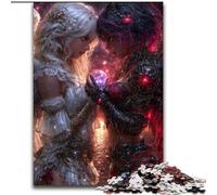 Puzzles d'anges Noirs et Blancs pour Adolescents, 1000 pièces, Jouets éducatifs, Anti-Stress, Cadeaux d'anniversaire Uniques (50x75cm)