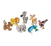 Puzzles d'animaux 3D pour - Lot de 7 motifs en mousse - Type A - Jouet éducatif pour - Développement cognitif - Petit puzzle - Anniversaire - École à la maison - Utilisation dans la