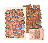 Puzzles d'animaux empilables en bois pour enfants, jouets éducatifs pour classer, trier et empiler les animaux, pour garçons et filles, motif ours, 1 pièce