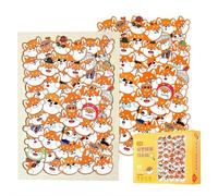Puzzles d'animaux empilables en bois pour enfants, jouets éducatifs pour classer, trier et empiler les animaux, pour garçons et filles, renard, 1 pièce