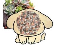 Puzzles d'animaux | Jeu de société encadré de Chien coloré | Puzzle Animal coloré en Bois - Défi logique avancé pour Les activités d'apprentissage préscolaire garçon Fille Jeune Adulte ami âgé