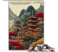 Puzzles d'architecture de Style Japonais pour Adolescents, 1000 pièces, pour 14 Ans et Plus, décoration d'intérieur, Jeux de Famille, Cadeaux de Noël et d'anniversaire (50x75cm)