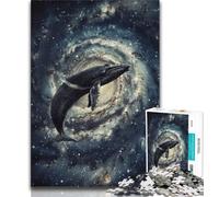 Puzzles d'art Animalier sur Le thème des Baleines pour Adolescents, Puzzle de 1 000 pièces, Jouet éducatif intellectuel décompressant, Cadeaux du Père Noël Secret 50x75cm