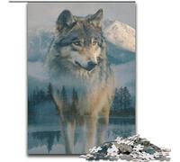 Puzzles d'art Animalier sur Le thème du Loup pour Adultes et Adolescents, Jeux éducatifs Classiques, Belle décoration (50x75cm)