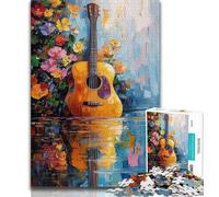 Puzzles d'art de Guitare pour Adolescents 1000 Puzzles, Jouets éducatifs, Jeux Anti-Stress, liste de souhaits avec Le Père Noël 50x75cm