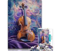 Puzzles d'art du Violon pour Adolescents, Puzzle de 1000 pièces, Jeux Amusants en Famille, idéal comme Cadeau pour Toute la Famille 38x26cm