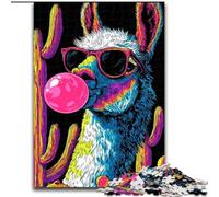Puzzles d'art en alpaga pour Adultes et Adolescents, à partir de 14 Ans Jeu de Noël Anti-Stress pour Femmes (26x38cm)