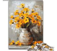 Puzzles d'art Floral pour Adolescents 1000 pièces, pour Les 14 Ans et Plus, décoration Murale, Cadeaux Uniques pour Anniversaire et Noël (50x75cm)