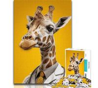 Puzzles d'art Girafe pour Adolescents, Jeu éducatif et Stimulant, idéal comme Cadeau pour Toute la Famille (38x26cm)