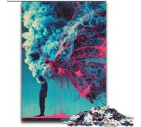 Puzzles d'art mystérieux pour Adolescents 1000 pièces, Art intéressant, réduction du Stress, avec Père Noël, pour Les 14 Ans (50x75cm)