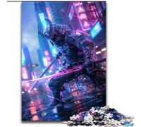 Puzzles d'art Ninja Japonais 1000 pièces pour Adultes et Adolescents, pour Passer Un Bon Moment à la Maison et renforcer l'amour Entre Couples (50x75cm)