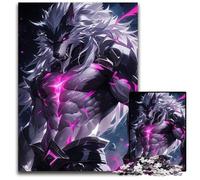 Puzzles d'art numérique Wolf Warrior 1000 pièces pour Adultes Puzzles pour Adultes Cadeau pour Hommes et Femmes Quotidien et Occasions spéciales 1000 pièces (38 x 26 cm)