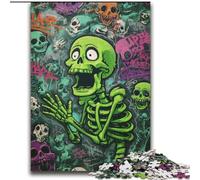 Puzzles d'art Squelette pour Adultes et Adolescents, 2000 pièces, Jeu Stimulant, Chaque pièce est Unique - Jeu Familial Stimulant (70x100cm)