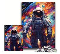 Puzzles d'astronautes 1000 pièces pour Adultes Puzzles Difficiles pour Adultes Parfait pour s'amuser en Famille à Noël, Thanksgiving, Anniversaires et Pâques Taille 50x75cm