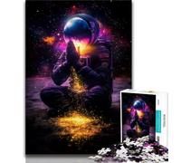 Puzzles d'astronautes Assis sur la Lune 1000 pièces pour Adolescents, Aidez Le Cerveau à exercer des Jouets addictifs pour cultiver la Patience, Excellent Cadeau (38x26cm)