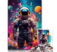 Puzzles d'astronautes colorés 1000 pièces pour Adolescents, Jeu éducatif et Stimulant, idéal comme Cadeau pour Toute la Famille (75x50cm)