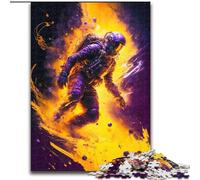 Puzzles d'astronautes colorés 1000 pièces pour Adultes et Adolescents, Jeux éducatifs, décoration d'intérieur, idéal pour la décoration de Bureau (26x38cm)