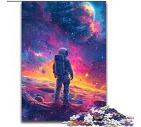 Puzzles d'astronautes colorés pour Adolescents 1000 pièces, Jeu éducatif, défi, Cadeau d'anniversaire, décoration Murale (26x38cm)