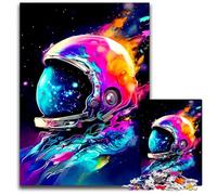 Puzzles d'astronautes colorés pour Adultes, 1 000 pièces, pour Une soirée de Jeux en Famille Amusante, décoration à Faire soi-même, 50x75cm/19,68x29,52 Pouces