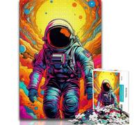 Puzzles d'astronautes colorés pour Adultes et Adolescents, Aidez Le Cerveau à exercer des Jouets addictifs pour cultiver la Patience, Excellent Cadeau 50x75cm
