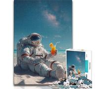 Puzzles d'astronautes dans l'espace pour Adultes et Adolescents, Jouets éducatifs, Jeux Anti-Stress, décoration Murale (75x50cm)