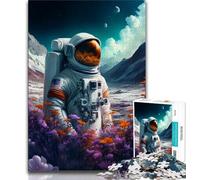 Puzzles d'astronautes dans Un Magnifique Paysage pour Adolescents 1000 pièces, aident Le Cerveau à exercer des Jouets addictifs pour cultiver la Patience, Jeu de défi Unique 50x75cm