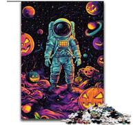 Puzzles d'astronautes d'halloween pour Adolescents 1000 pièces, Jeu Stimulant, Chaque pièce est Unique - Jeu Familial Stimulant (50x75cm)