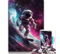 Puzzles d'astronautes et de Surf Spatial pour Adolescents, 1 000 pièces, Jeu éducatif, Jouet de défi, décoration Murale, Cadeaux d'anniversaire et de Noël Uniques, 50x75cm
