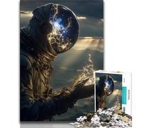 Puzzles d'astronautes fantastiques pour Adolescents, Puzzle de 1 000 pièces, Anti-Stress, pour Passer Le Temps à la Maison, avec Affiche et fiche de Questions-réponses Assorties (50x75cm)