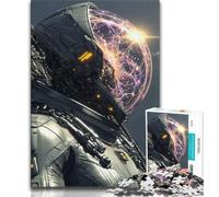 Puzzles d'astronautes fantastiques pour Adultes 1000 pièces, Jeu Stimulant et Jeu Familial avec des pièces entièrement emboîtables de Formes aléatoires 38x26cm