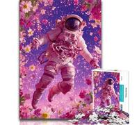 Puzzles d'astronautes Fleuris pour Adolescents, 1 000 pièces, Jeu éducatif Amusant et Humoristique pour Anniversaire (50x75cm)