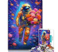Puzzles d'astronautes Fleuris pour Adolescents, 1 000 pièces, Jeu Familial Anti-Stress, défi Difficile, Collection d'artistes, Beaux-Arts (50x75cm)