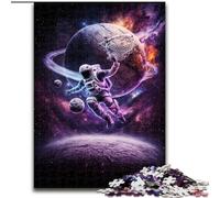 Puzzles d'astronautes Jouant au Basket-Ball pour Adultes et Adolescents, Jeu éducatif, défi, Cadeau d'anniversaire, décoration Murale (50x75cm)