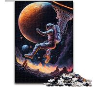 Puzzles d'astronautes Jouant au Basket pour Adolescents. 1000 Puzzles, Jeux de détente, idéal comme Cadeau pour Toute la Famille (26x38cm).