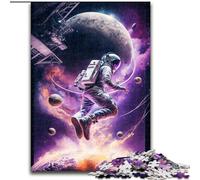 Puzzles d'astronautes Jouant au Basket pour Adultes 1000 pièces, Jouets addictifs pour stimuler l'intelligence cérébrale, Cadeaux d'anniversaire pour Les 14 Ans et Plus (26x38cm)