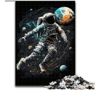 Puzzles d'astronautes Jouant au Football pour Adolescents, 1000 pièces, Jeux éducatifs, décoration d'intérieur, idéal pour la décoration de Bureau (50x75cm)