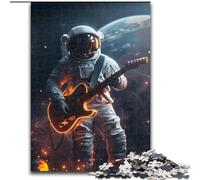 Puzzles d'astronautes Jouant de la Guitare pour Adolescents 1000 pièces, Jeux éducatifs, décoration d'intérieur et Cadeaux Uniques (50x75cm)