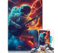 Puzzles d'astronautes musicaux 1000 pièces pour Adultes, pour Tuer Le Temps en Vacances, Chaque pièce est Unique - Jeu Familial Stimulant et Amusant (75x50cm)