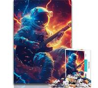 Puzzles d'astronautes musicaux pour Adolescents, 1 000 pièces, Jeux éducatifs, décoration Murale, Cadeaux d'anniversaire et de Noël Uniques (38x26cm)