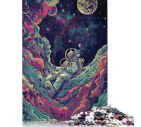 Puzzles d'astronautes musicaux pour Adultes, 1 000 pièces, pour Adolescents, en Bois, Jouets de Divertissement, Cadeaux, 1 000 pièces (75 x 50 cm)