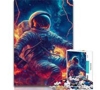 Puzzles d'astronautes musicaux pour Adultes et Adolescents, Aidez Le Cerveau à exercer des Jouets addictifs pour cultiver la Patience Une œuvre d'art (50x75cm)