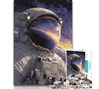 Puzzles d'astronautes pour Adolescents, 1 000 pièces, Jeu de réflexion, décoration Murale, Cadeaux d'anniversaire et de Noël Uniques, 38x26cm