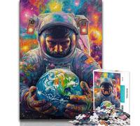 Puzzles d'astronautes pour Adolescents, Puzzle de 1 000 pièces, Jouet éducatif et éducatif, idéal comme Cadeau pour Toute la Famille, 50x75cm