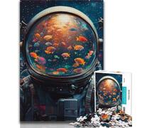 Puzzles d'astronautes pour Adultes et Adolescents, 1 000 pièces, pour stimuler Le Cerveau, Jouets addictifs pour cultiver la Patience, Excellent Cadeau, 50x75cm