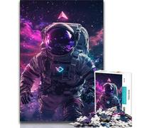 Puzzles d'astronautes pour Adultes et Adolescents, 1 000 pièces, stimulent Le Cerveau, Jouets addictifs pour cultiver la Patience, adaptés aux Couples, 38x26cm