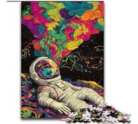 Puzzles d'astronautes psychédéliques 1000 pièces pour Adultes, Jeux Amusants en Famille, activités à la Maison, Cadeaux d'anniversaire, Cadeaux de Voyage (26x38cm)