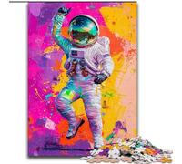 Puzzles d'astronautes psychédéliques 1000 pièces pour Adultes, Jeux éducatifs, décoration d'intérieur, Cadeaux Uniques 26x38cm