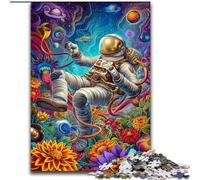 Puzzles d'astronautes psychédéliques fumés pour Adultes, adaptés aux 14 Ans et Plus Un Plaisir en Famille idéal comme Cadeau pour Toute la Famille 26x38cm